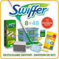 Swiffer Bodenwischer + 8 Bodentücher + 48 Feuchte Bodentücher ohne Staubmagnet