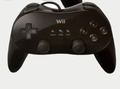 ORIGINAL NINTENDO Wii CLASSIC PRO CONTROLLER  SCHWARZ B-WARE