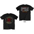 Guns N' Rosen - Unisex T-Shirt - Rose Kreis Paradise City - Schwarz Baumwolle