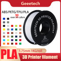 Geeetech 3D Drucker Filament 1.75mm PLA/ABS/PETG/TPU/Silk PLA/UV Harz 1kg/roll