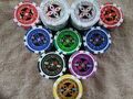 60 neue Poker Chips Pokerkoffer Pokerset The Ultimate Metallkern unbespielt!!!