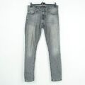 Nudie jeans Tight Terry Mittelgrau Herren W32 L32 Slim Enganliegend Denim Hosen