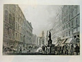 Der Graben in Wien J. J. Hinchliff nach Rudolf Alt Stahlstich ca. 1850