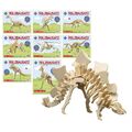 Pebaro Holzbausatz Dinosaurier, verschiedene Modelle, Dino 3D-Puzzle aus Holz