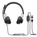 (G1) Logitech Zone 750 Kabelgebundenes On-Ear-Headset mit Noise-Cancelling-Mikro