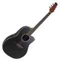 Satinierte Ovation Applause AB24-5S Standard Mid Depth Akustikgitarre in Schwarz