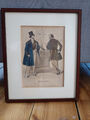 Modes de Paris, Herrenmode Druck 1836 Biedermeier Viktorianisch Lithographie