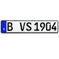 1 Kfz Kennzeichen  520x110mm  Nummernschild  Autokennzeichen mit DHL-Versand