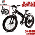 Elektro fahrrad Klapprad 26 Zoll E Mountain bike 48V 10Ah Fatbike MTB Pedelec