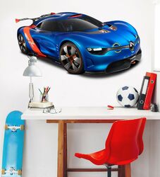 3D Renault Concept C98 Auto Wallpaper Wandbild Poster Transport Wandaufkleber We