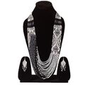 Handgefertigte Halskette mit Rocaillesperlen im Boho-amerikanischen Stil,...