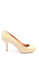 VINCE CAMUTO Peeptoe Pumps Damen Gr. DE 37,5 creme Casual-Look