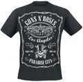 Guns N' Roses Paradise City Label Männer T-Shirt schwarz  Männer Band-Merch,