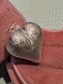 Frauen Herz Anhänger 925 Sterling Silber mit eismatt länge 22,45mm fur frauen