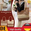 Summer Beach Bags Contrast Color with Tassels Straw Woven Bag Fashion for Travel