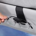 Auto Brillenhalter Sonnenblende Clip Leder Brillen Magnetisch Schwarz