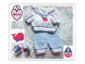 Baby Sailor Set Pulloverhose Schuhe Strickmuster in DK. inkl. Prem Größen.
