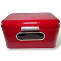 Ernesto Brotkasten aus Metall | Brotdose Aufbewahrungsbox Brotbox in rot