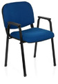Besucherstuhl Stuhl XT 650 schwarz/blau hjh OFFICE - DEFEKT