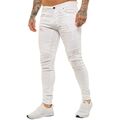 Enzo Herren Biker Jeans Enger Schnitt Stretch Denim Hose UK Taille Größen