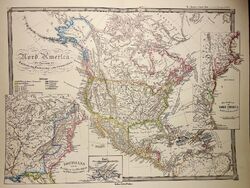 Antiquarische Landkarte Original 1855 Nord Amerika Haiti Karte Geographie RAR