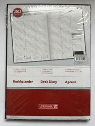 BRUNNEN Wochenkalender Modell 781 AGENDA 2023 A4 schwarz 1S/1W Preisreduziert %%