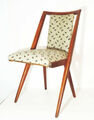 Alter Stuhl 50er 60er Jahre Rockabilly Mid Century Holzstuhl chair Deko Vintage