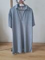 ♥️ Oversize Slipdress Kleid casual dress H&M Taubenblau casual Relaxed Clean