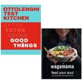 Yotam Ottolenghi Test Kitchen, wagamama Feed Your Soul 2 Books Set NEW