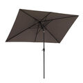 Sonnenschirm 2 x 3 m Kurbelschirm Gartenschirm Balkonschirm knickbar Alu Parasol