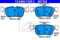 ATE Bremsbeläge Hinten (13.0460-7320.2) für Ford Mondeo V Kuga II S-Max Galaxy