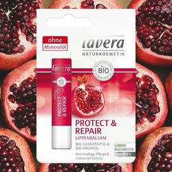 lavera Protect & Repair Lippenbalsam - mit Bio-Granatapfel & Bio-Arganöl 4,5 g