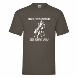 T-Shirt May The Horse Be With You klein-2XL
