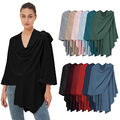 Damen Poncho Schal Cashmere Strick Cape Cardigan Frauen Kaschmir Warme Stola