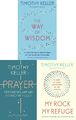Timothy Keller 3 Books Collection Set Way of Wisdom, Prayer, My Rock My Refuge