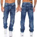Cipo & Baxx Jeans Herren Regular Fit Hose 328 Blau Modernes Casual Design Pants
