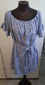 ITALY Kleid Tunikan ibiza Style blau weiss gestreift Größe 34,36, 38,40,42 K33