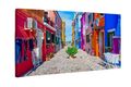 Leinwandbild Kunst-Druck Die Insel Burano in Venedig 140x70 cm