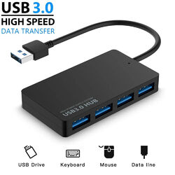 USB Hub 3.0 Verteiler 4 Port Splitter Datenhub SuperSpeed für Laptop PC 4-IN-1✅ TOP-QUALITÄT ✅ BLITZVERSAND ✅ ALL-IN-ONE ✅ RECHNUNG ✅