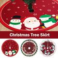 Weihnachtsbaumrock Sockel Weihnachten Fußmatte Bezug Ornamente Dekorationen Party Requisiten