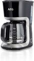 AEG KF 3300 Kaffeemaschine  1,5 l / 12-18 Tassen Aroma-Glaskanne  schwarz/silber