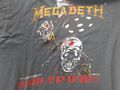 Megadeth vintage metal shirt 80iger no Maiden Metallica 