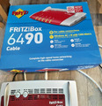 AVM FRITZBox 6490 Cable - Rot (20002657) ohne Branding ,gebraucht gute Zustand
