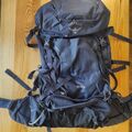 Osprey Kyte 36 Rucksack, blau, mit Airporter small, gebraucht, aber fast wie neu