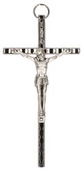 Kruzifix Jesus Christus Corpus INRI Kreuz Metall 11 cm silberfarben Wandkreuz