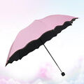  8 Ribs Regenschirm Mit Lotusblatt-Krempe Sonnenschutzschirm Für Mädchen Vinyl
