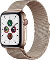 Apple Watch Series 5 [GPS + Cellular, inkl. Milanaise-Armband gold] 44mm Edels A