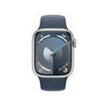 Apple Watch Series 9 (GPS) 45mm Aluminiumgehäuse silber, Sportband sturmblau,
