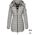  Damen Herbst Übergangs Jacke Stepp Mantel Parka Steppjacke Lange Coat Winter!!!