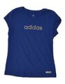 Adidas Climalite Damen-T-Shirt Oberteil UK 12/14 Medium marineblau HE19